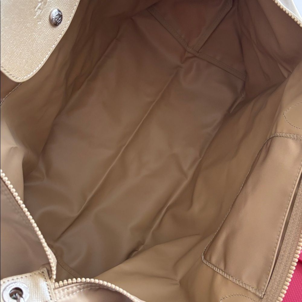 Longchamp Large Foldable Travel Tote in Beige - Picture 9 of 14